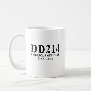 DD 214 Amerika's officiële Man Kaart Koffiemok