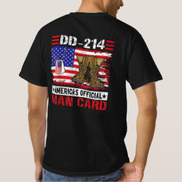 DD-214 Amerika's officiële Man Kaart Veteran Day T-shirt