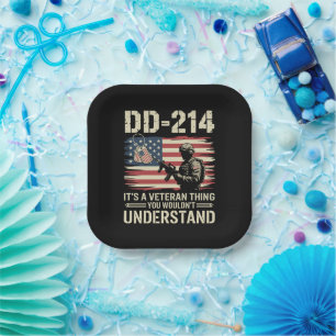 DD-214 Het is een veteranending dat je niet zou be Papieren Bordje