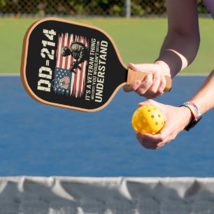 DD-214 Het is een veteranending dat je niet zou be Pickleball Paddle