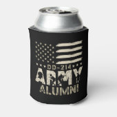 DD-214 Leger Alumni Militaire Vlag Veteraan Blikjeskoeler (Blikje Achterkant)