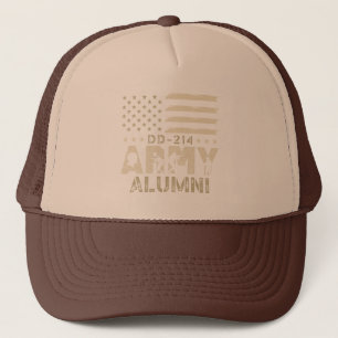 DD-214 Leger Alumni Militaire Vlag Veteraan Trucker Pet