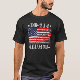 Dd-214 Militaire Veteraan Amerikaanse Vlag Patri A T-shirt