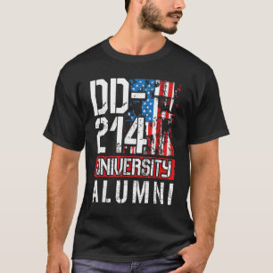 DD-214 Universiteit Alumni - Amerikaanse militaire T-shirt