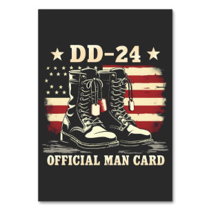 DD 24 Officiële Man Kaart American Veteran Day Fla