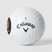 DD 24 Officiële Man Kaart American Veteran Day Fla Golfballen (Logo)