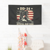 DD 24 Officiële Man-kaart Amerikaanse Veteranen Da Spandoek (Insitu)