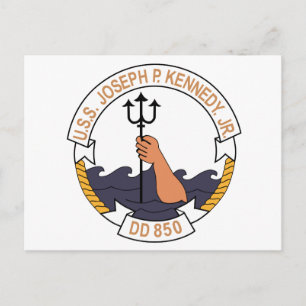 DD-850 USS JOSEPH P KENNEDY JR Destroyer Ship Briefkaart