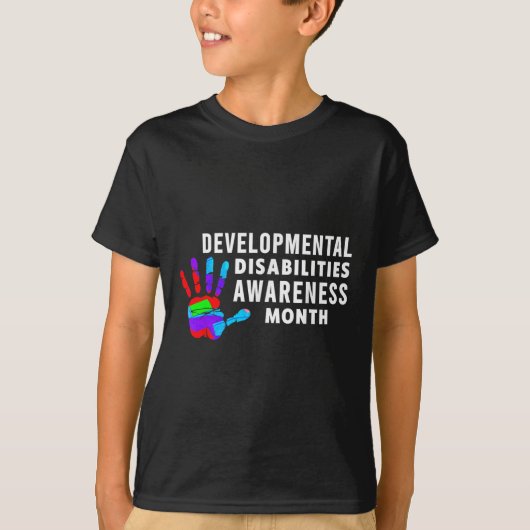 DD Bewustwording - Awarenes van ontwikkelingsstoor T-shirt (Voorkant)