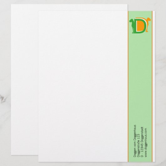 DD Briefpapier Briefhoofd (Voorkant / Achterkant)