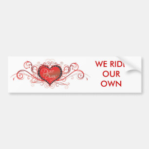 DD-ColorLogo, WE RIDEOUR EIGEN Bumpersticker