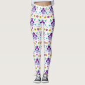 dd de los muertos floro leggings (Voorkant)
