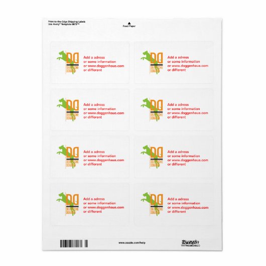 DD Deutsche Doggen Etiket (Full Sheet)