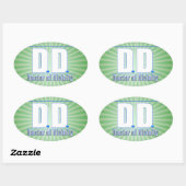 DD Doctor in de godheid Acronym LOGO Ovale Sticker (Vel)