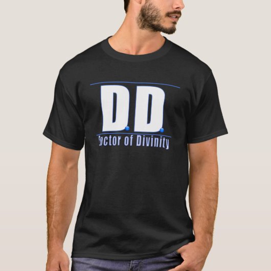 DD Doctor in de godheid Acronym LOGO T-shirt (Voorkant)