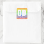 DD Doctor in de godheid Acronym LOGO Vierkante Sticker (Tas)