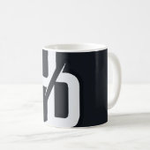 DD Monogram Sticker Mok (Voorkant rechts)