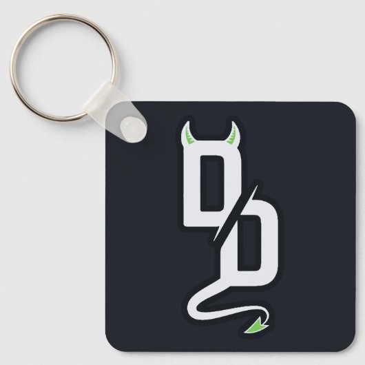 DD Monogram Sticker Sleutelhanger (Voorkant)