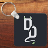 DD Monogram Sticker Sleutelhanger (Voorkant)
