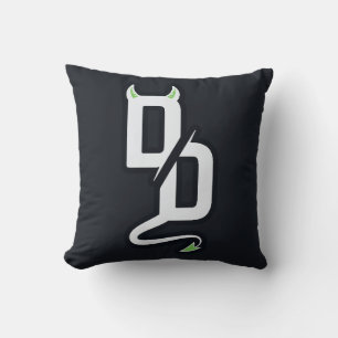 DD Monogram Sticker Worpkussen Kussen