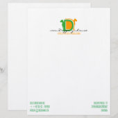 DD-reeks Gepersonaliseerd Briefhoofd (Voorkant / Achterkant)