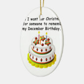 Ddecember Birthday Keramisch Ornament (Links)