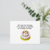 Ddecember verjaardag briefkaart (Staand voorkant)