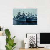 DDG 37 Farragut, DDG 38 Luce, Reserve Philadelphia Poster (Thuiskantoor)