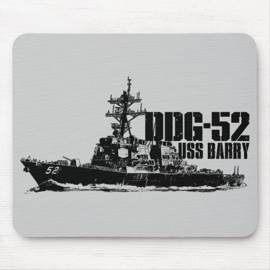 DDG-52 Barry Mousepad Muismat (Voorkant)