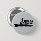 DDG-52 Barry Ronde Button (Voorkant /achterkant)