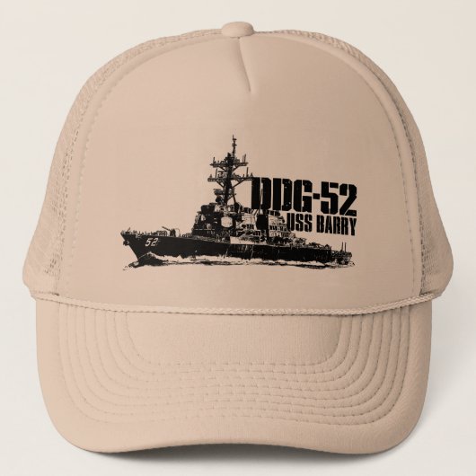 DDG-52 Barry Trucker Hat Pet (Voorkant)