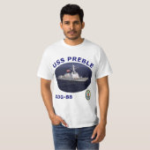 DDG 88 USS Preble Photo T Shirt (Voorkant volledig)