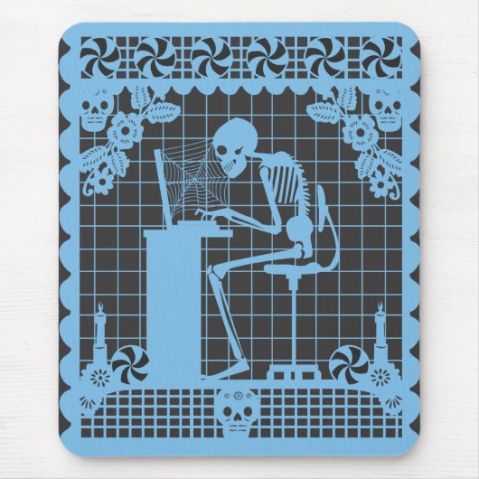 DDLM Computadora Papel Picado Ornament Mousepad Muismat (Voorkant)