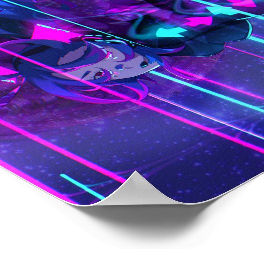 DDR Anime Meisje Poster (Hoek)