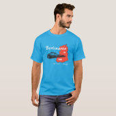 DDR Design Berlinaren Deutsche Reichsbahn T-shirt (Voorkant volledig)