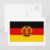 DDR Duitse vlag Briefkaart (Voorkant / Achterkant)