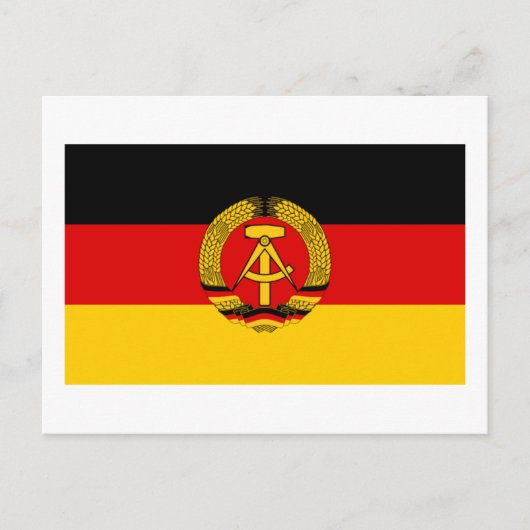 DDR Duitse vlag Briefkaart (Voorkant)