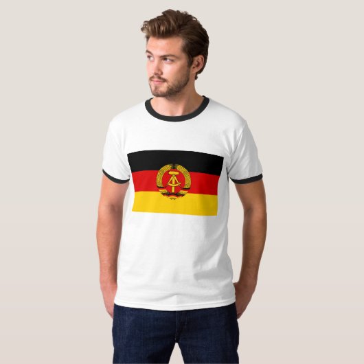 DDR Duitse vlag T-shirt (Voorkant volledig)