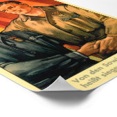 DDR Era Propaganda-Poster Poster (Hoek)