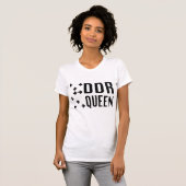ddr koningin wit t-shirt (Voorkant volledig)