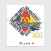 DDR MIG 23 STICKER (Vel)