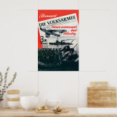 DDR-propagandaposter Het Volksleger Vintage Poster (Keuken)