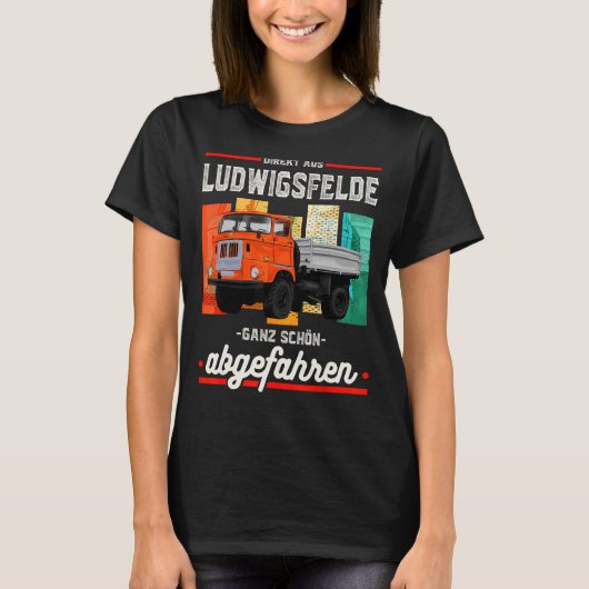 DDR Truck IFA W50 Gezegde Retro T-shirt (Voorkant)