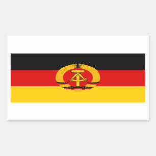DDR-vlag Rechthoekige Sticker