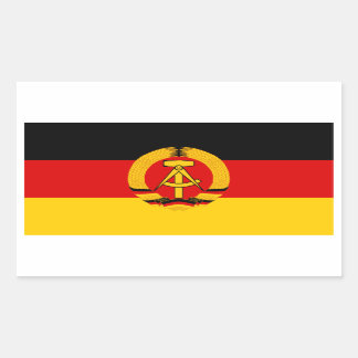 DDR-vlag Rechthoekige Sticker