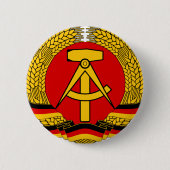 DDR Wappen Ronde Button 5,7 Cm (Voorkant)