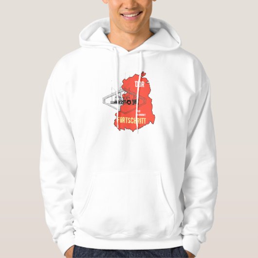 DDR Werbedesign "Fortschritt Landmaschinen" Hoodie (Voorkant)