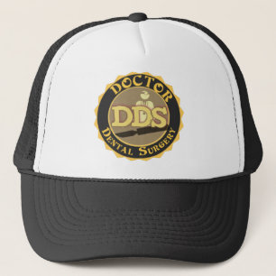 DDS BADGE LOGO DOCTOR VAN DE DENTALE URGERY TRUCKER PET