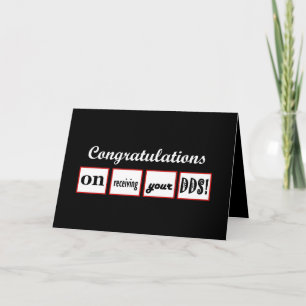 DDS-graad - AANGEPASTE NAAM - Gefeliciteerd Kaart