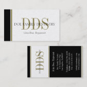 DDS White voor tandheelkundig gebruik Visitekaartje (Voorkant / Achterkant)